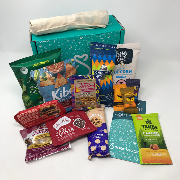 SnackSack classic with all snacks shown.