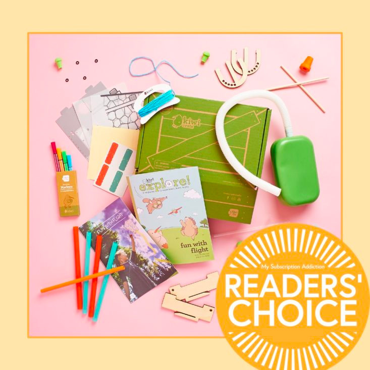 KiwiCo example crate, winner of the best subscription box for kids category.